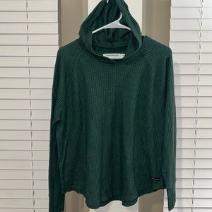 Green Waffled Calvin Klein Sweatshirt